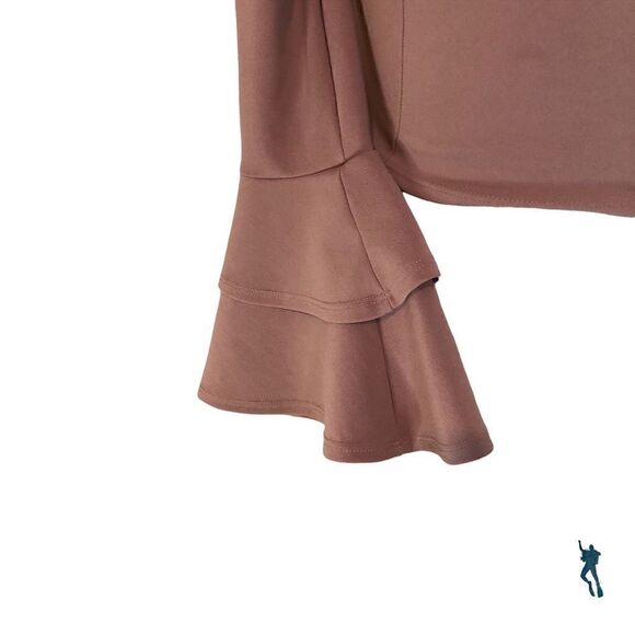 A shady mauve cropped blouse - Picture 5 of 8